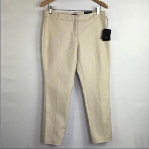 Dalia Modern Fit Mid Rise Straight Pants Cream Size 29